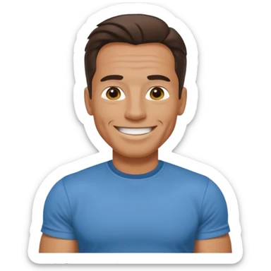 arnold smiling sticker