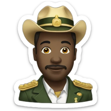Ali bongo fumant sticker