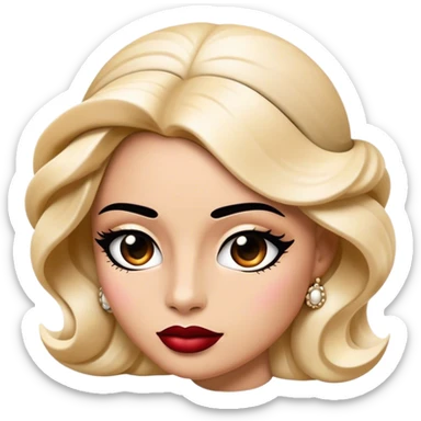 Cinematic Realistic Chanel Pop Culture Emoji, depicted with timeless elegance and iconic style rendered with luxurious textures and dynamic, sophisticated lighting. sticker