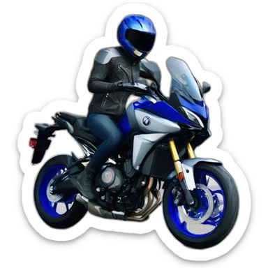 Yamaha Tracer 7 blue silver 2022 sticker