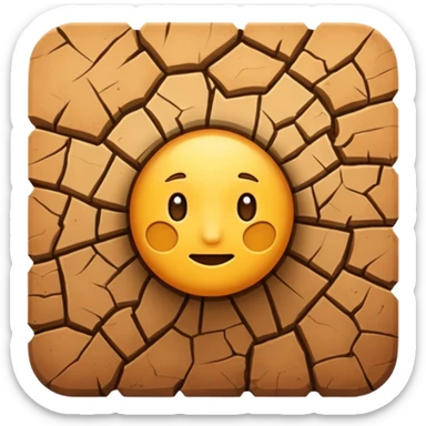 Cracked Ground sticker