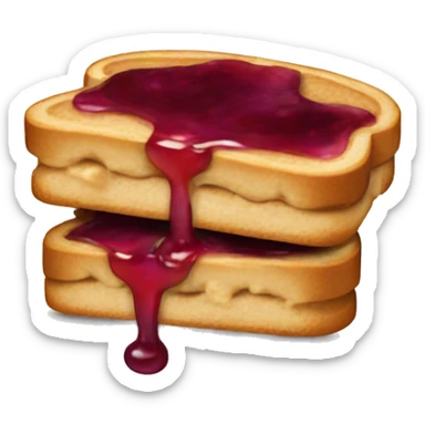 peanut butter & jelly sandwich  sticker