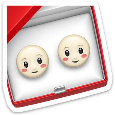 Earrings (in red box, front view) – Ivory, no need to add face or emoji sticker
