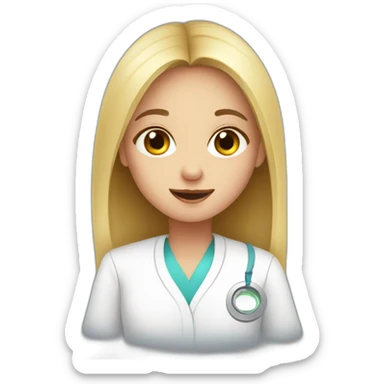 Girl blood test sticker