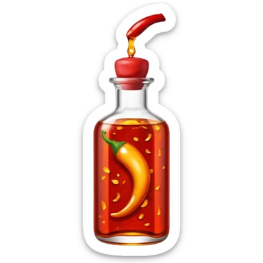 chilli oil sticker