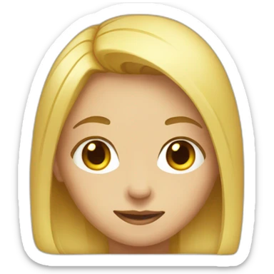 Adolescent blon sticker