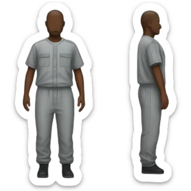 Prison jumpsuit sticker