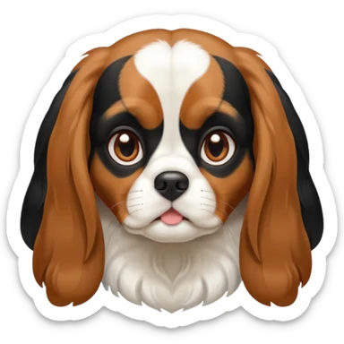 Chienne King charles sticker