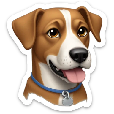 athletic-dog, black, mcnab, Mexican, street-dog sticker