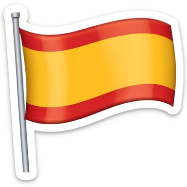 Create image of  flag just yellow strip above and red color below sticker