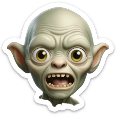 Gollum from lord of the rings sticker