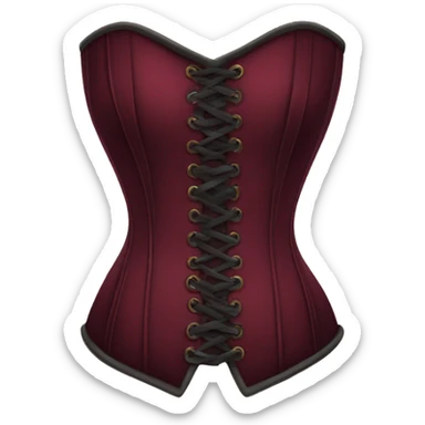 burgundy corset  sticker