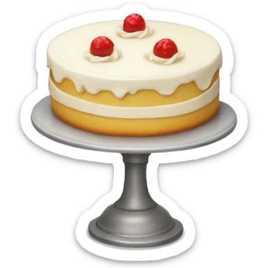 light vanilla cake sticker