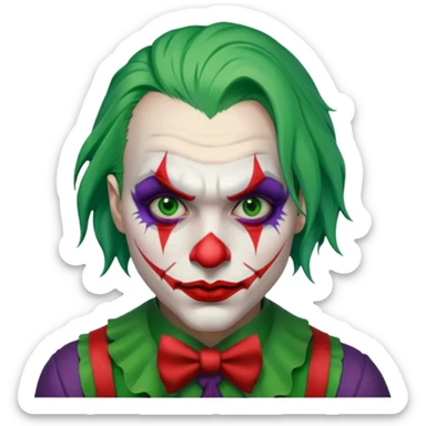 the joker realistic and brutal look sticker