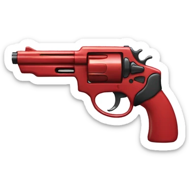 Red gun sticker