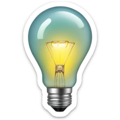 idea light bulb sticker