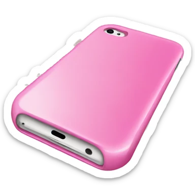 Pink iPhone sticker