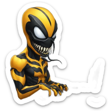 cool hacker  venom with pcs sticker