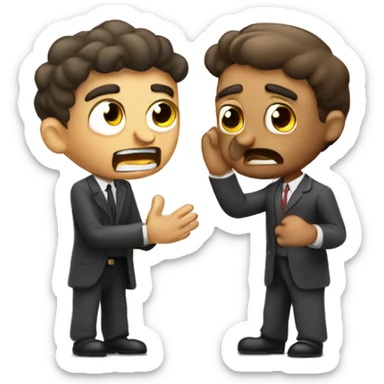 spaniard arguing with a serverArguing sticker