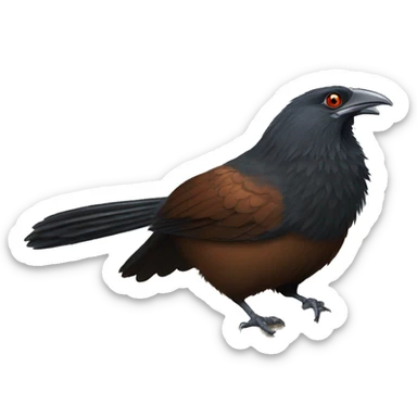 Greater coucal sticker