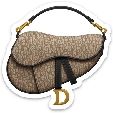dior saddle bag sticker