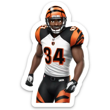 Jamar chase Cincinnati bengals  sticker