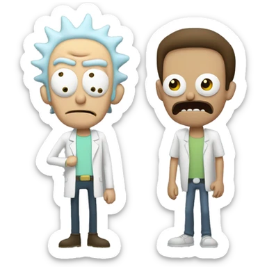 rick and morty sticker