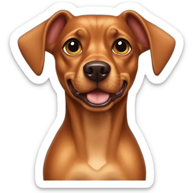 caramel-color-pinscher-batman-dog sticker