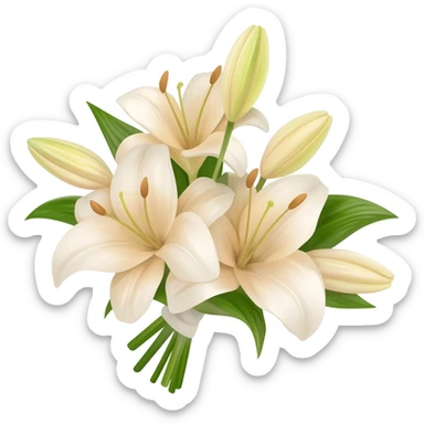 БАБОЧКА ИЗ ЛИЛИЙ sticker