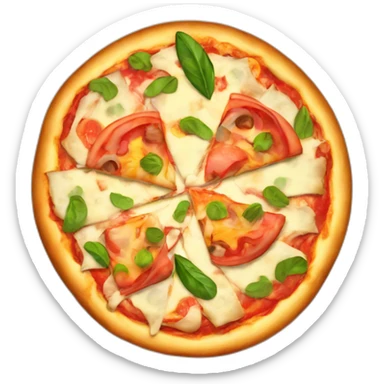 Hawaïen pizza sticker