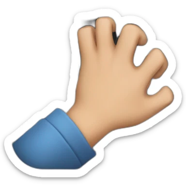 a person cracking their knuckles in front of a keyboard sticker