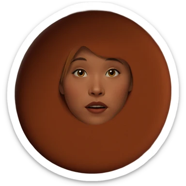 realistic portrait of girl sticker