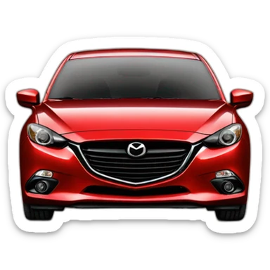 old looking 2014 mazda3 hatch red sticker