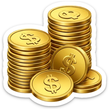 Dinero y monedas sticker