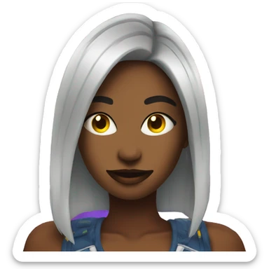 Woman at a rave sticker