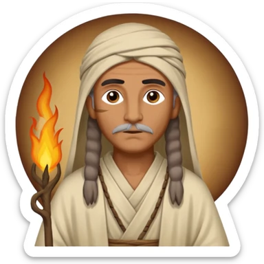 Calanus the Indian sage in 327 before a funeral pyre sticker