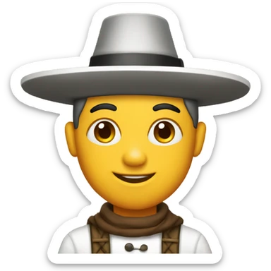 Thanksgiving white pilgrim sticker