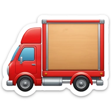 Moving truck or dolly
 sticker