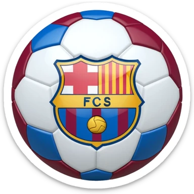 barcelona team amblem sticker