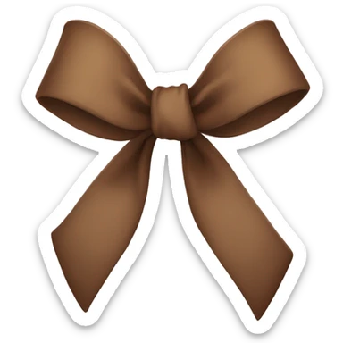 brown bow sticker