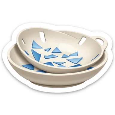 generate an emoji a broken dish sticker
