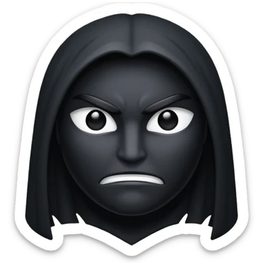 It’s dark it has aura it has a strong ego it represents strength and honor power  sticker