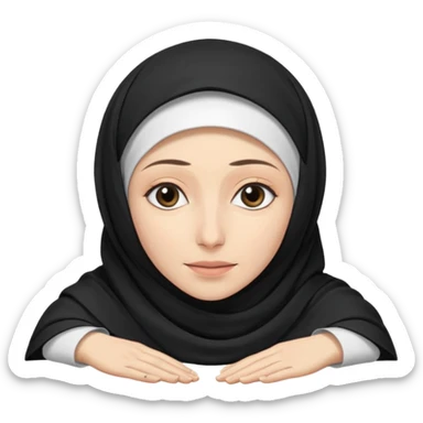 Epstein island with woman with hijab dead on ground sticker