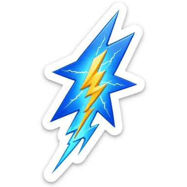 lightning flash sticker