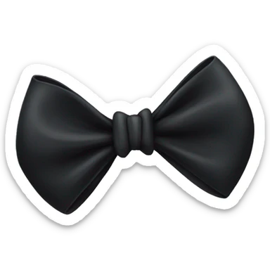 Black bow sticker