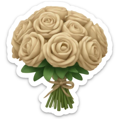 Beige bouquet  sticker