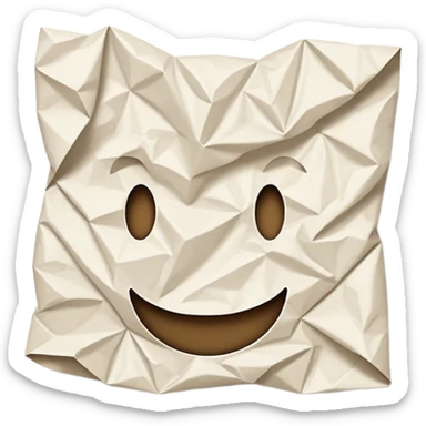 generate realistic detailed paper sticker