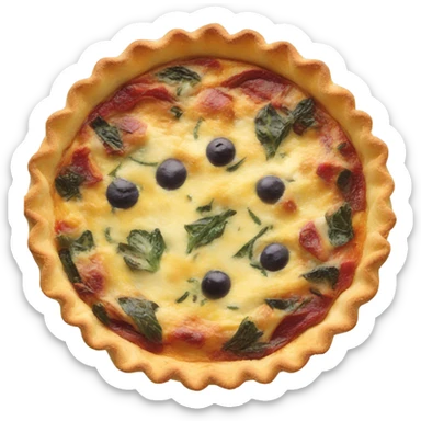 Quiche face sticker