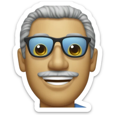 marcelo rebelo de sousa in the sea by the beach sticker