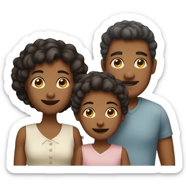 Family of three  sticker